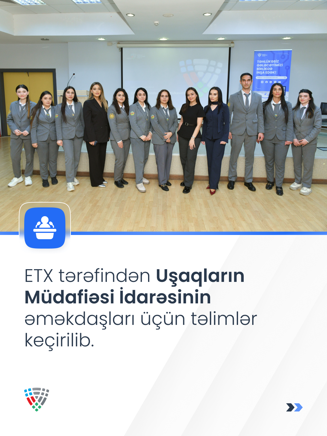 ETX tərəfindən Uşaqların Müdafiəsi İdarəsinin əməkdaşları üçün təlimlər keçirilib
